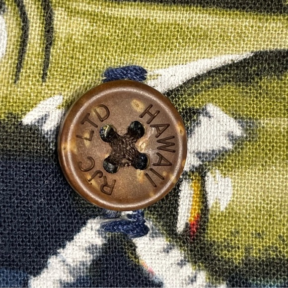 Kalaheo Fighter Bomber Airplane Hawaiian Beach Summer Military Camp Shirt - Sz L - Picture 7 of 15